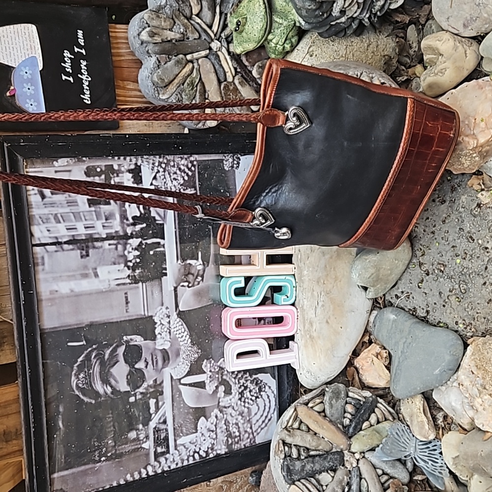 Brighton leather bucket bag